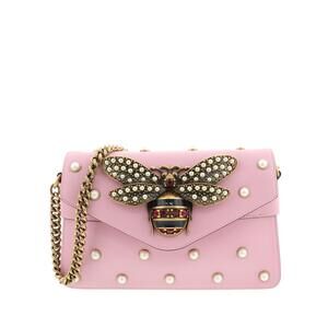 Gucci Broadway Shoulder Bag Pink Bee